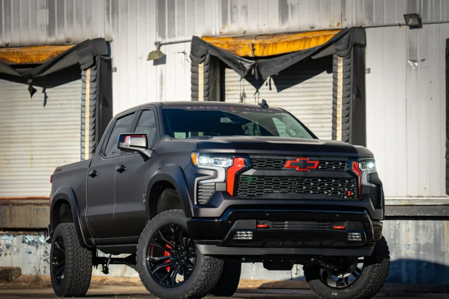 Black Widow Chevrolet truck